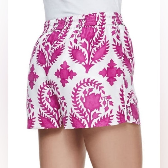 DVF Diane Von Furstenberg DVF 'BENAN' INDIAN BROCADE PRINTED SILK SHORTS - Picture 3 of 8